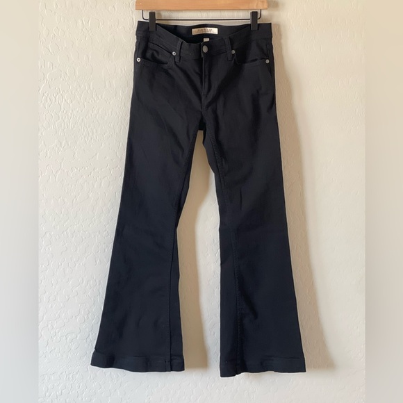 Women's Burberry Brit Black Flare Mid Rise Denim - 30 - Picture 1 of 5